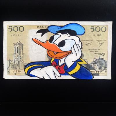 Cisco - Donald, 2024 - Acrylique sur billet 2