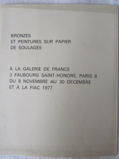 Pierre SOULAGES - Galerie de France, 1977 - Affiche 2