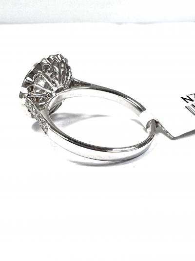 18 ct. Bague Diamant Or Blanc 2