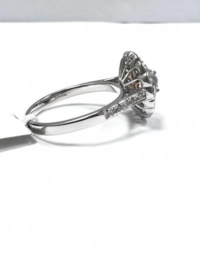 18 ct. Bague Diamant Or Blanc 2