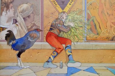 Moebius - Soleil Vert, 1993 -  Impression offset signée 2