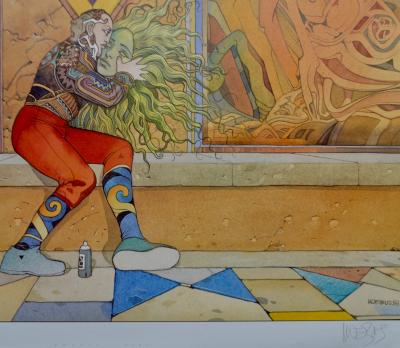 Moebius - Soleil Vert, 1993 -  Impression offset signée 2