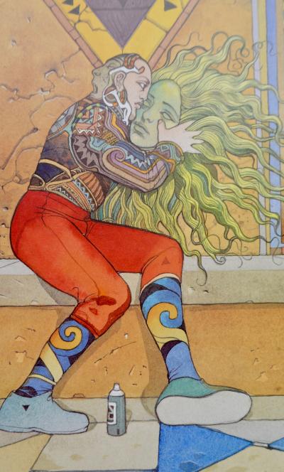 Moebius - Soleil Vert, 1993 -  Impression offset signée 2