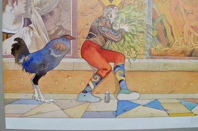 Moebius - Soleil Vert, 1993 -  Impression offset signée 2