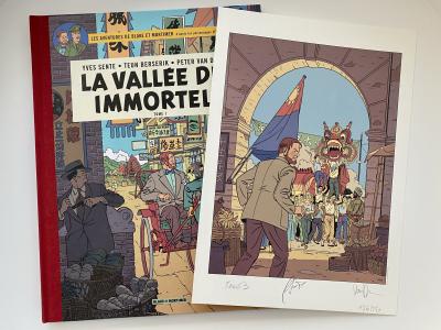 Blake & Mortimer T25 - La Vallée des immortels, 2018 - Album et sérigraphie 2
