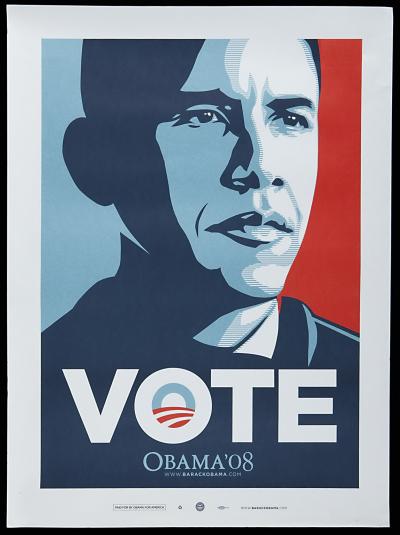 Shepard Fairey (OBEY) - Obama Vote, 2007 - Impression offset 2