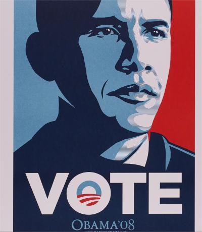 Shepard Fairey (OBEY) - Obama Vote, 2007 - Impression offset 2