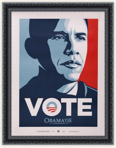 Shepard Fairey (OBEY) - Obama Vote, 2007 - Impression offset 2