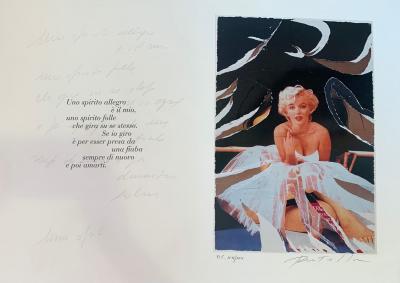 Mimmo ROTELLA - Marilyn, 2005 - Sérigraphie et décollage signés 2