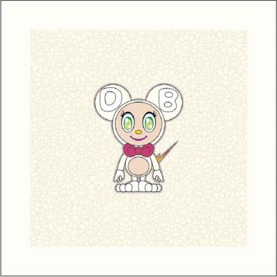Takashi MURAKAMI - DOB (White), 2021 - Impression offset signée 2