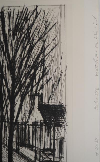 Bernard BUFFET - View of the city, 1975 - Original signed etching 2