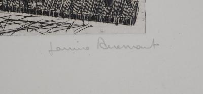 Janine ACREMANT - Chanvre, Les fabricants de corde - Gravure originale signée 2