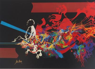 Raymond MORETTI - Hommage au Jazz - Quadrichromie signée 2