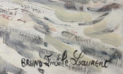Bruno-Émile LAURENT - Au Lapin Agile - Huile sur toile signée 2