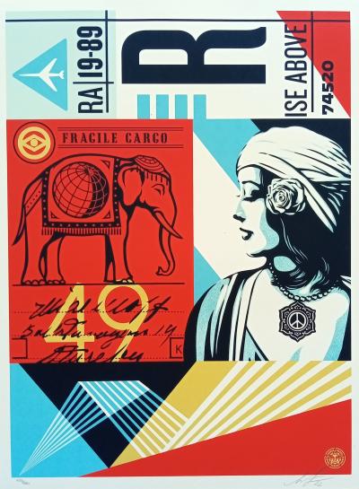 Shepard FAIREY (Obey) - Fragile Cargo, 2022 - Sérigraphie signée et numérotée 2