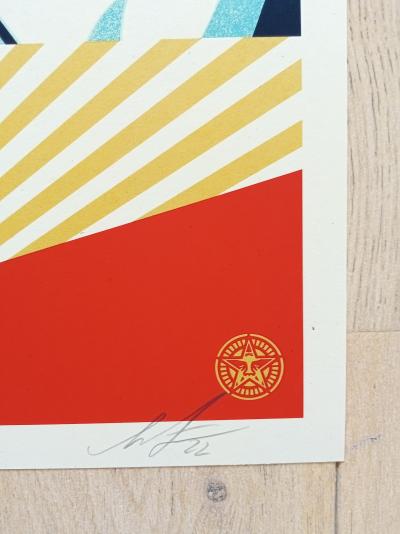 Shepard FAIREY (Obey) - Fragile Cargo, 2022 - Sérigraphie signée et numérotée 2