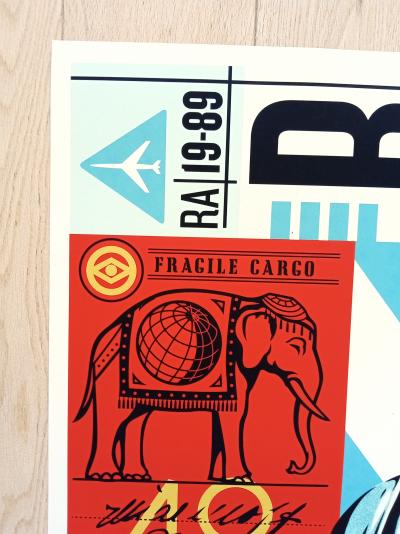Shepard FAIREY (Obey) - Fragile Cargo, 2022 - Sérigraphie signée et numérotée 2
