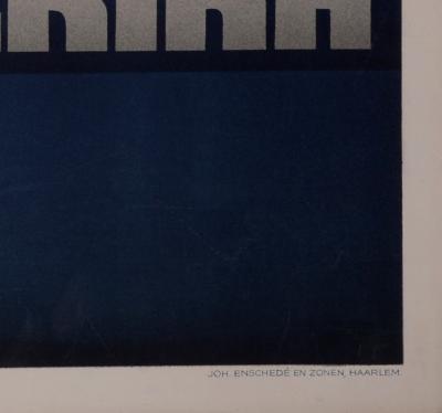 Willem Frederick TEN BROEK - Holland-Amerika Lijn, 1936 - Affiche lithographique originale 2