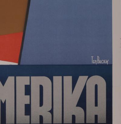 Willem Frederick TEN BROEK - Holland-Amerika Lijn, 1936 - Affiche lithographique originale 2
