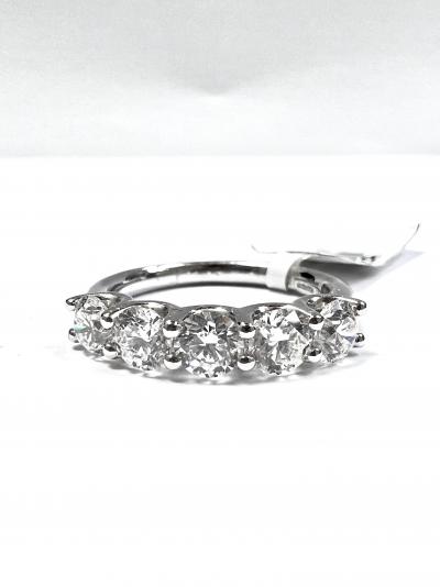 Bague Diamant Platine, sertie de diamants 2