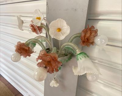 Applique fleur en verre de Murano, vers 1960 2
