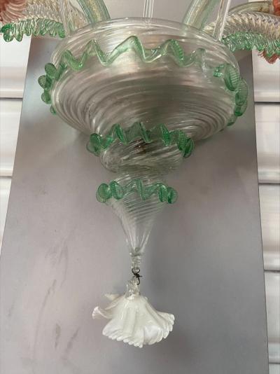Applique fleur en verre de Murano, vers 1960 2