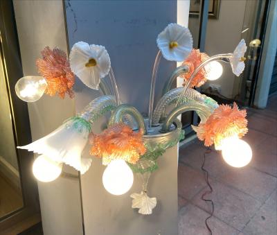 Applique fleur en verre de Murano, vers 1960 2