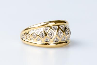 Bague en or jaune 18 carats 2
