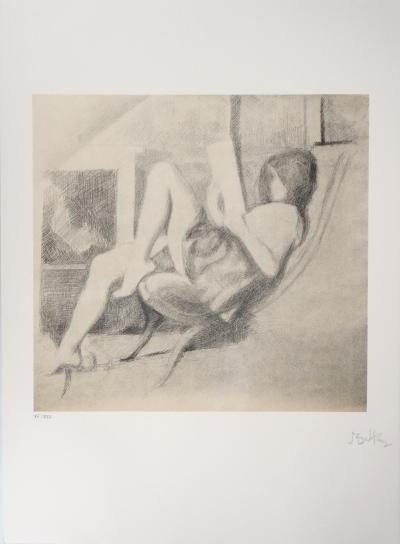 BALTHUS - Jeune fille lisant, 1994 - Lithographie originale signée 2