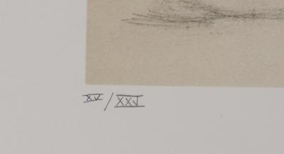 BALTHUS - Jeune fille au bord du lit, 1994 - Lithographie originale signée 2