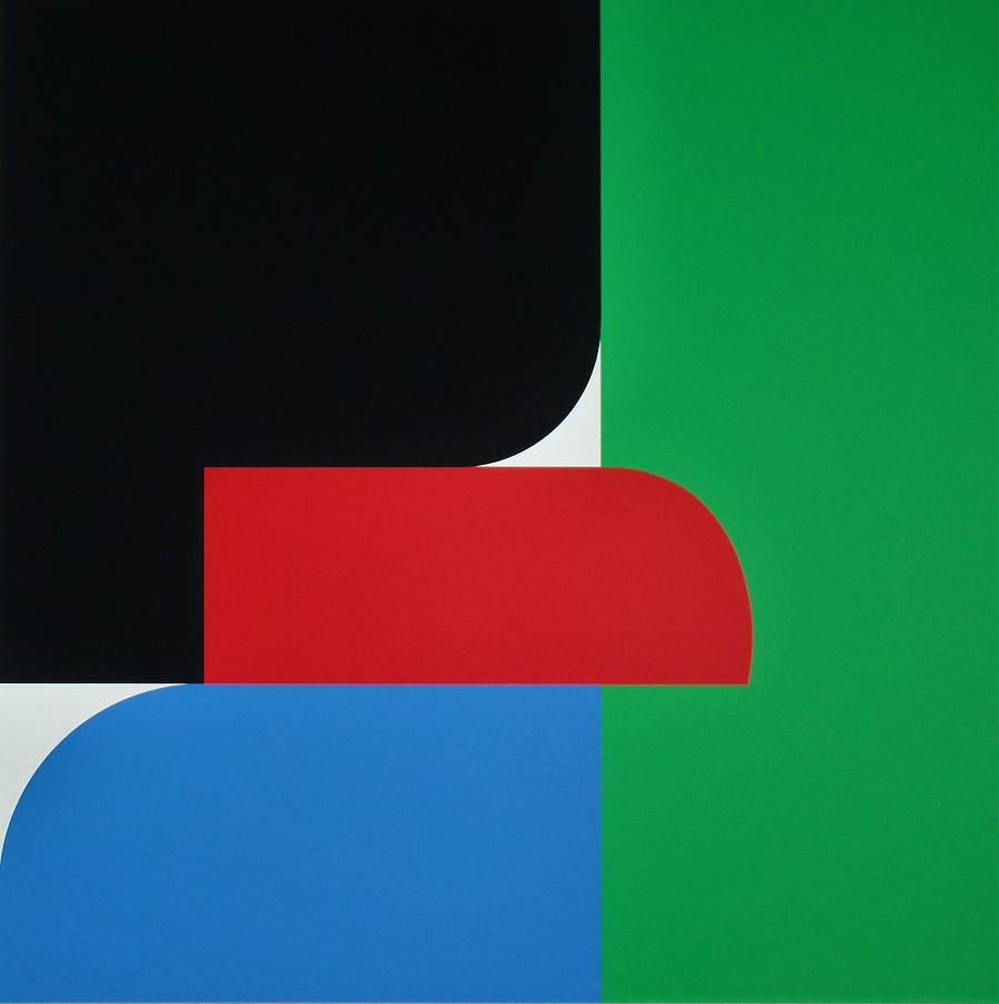 Sérigraphie Originale Signée François Patez - Art Abstrait Numéroté, édition Limitée Sur Papier