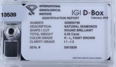 0.25 ct. DIAMOND D-BOX 2