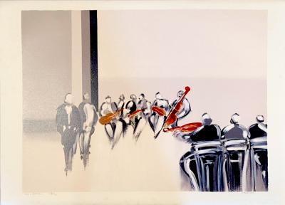 Pierre-Gérard LANGLOIS - Les Musiciens, 1986 - Lithographie signée 2