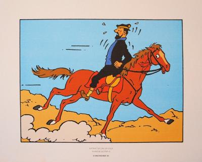 HERGE (d’après) -  TINTIN - Coke en Stock, 2011 - 3 lithographies Ex Libris 2