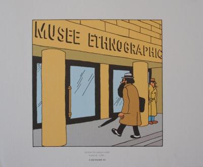 HERGE (d’après) -  TINTIN - L’oreille cassée, 2010 - 3 lithographies Ex Libris 2