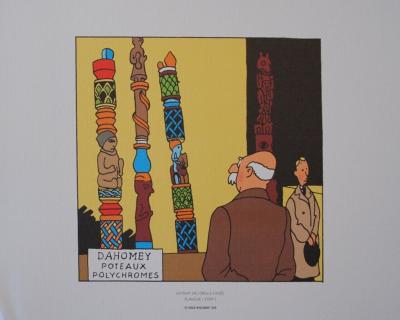 HERGE (d’après) -  TINTIN - L’oreille cassée, 2010 - 3 lithographies Ex Libris 2