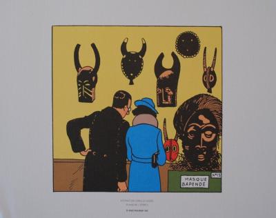 HERGE (d’après) -  TINTIN - L’oreille cassée, 2010 - 3 lithographies Ex Libris 2
