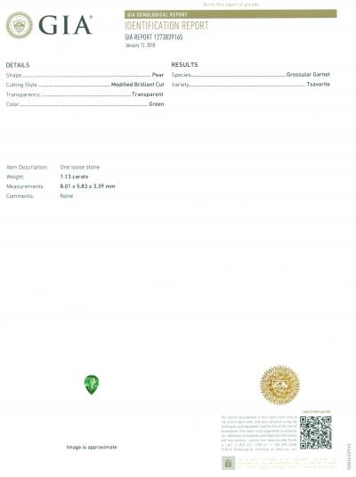 1,13 ct. Grenat Tsavorite 2