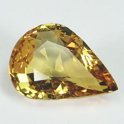 6,21 carats. Saphir jaune 2