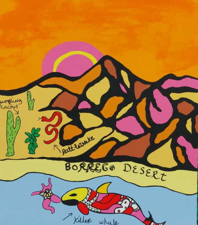 Niki DE SAINT PHALLE - Borrego Desert (1985) - Siebdruck 2