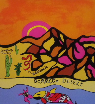 Niki De Saint Phalle  - Borrego Desert (1985) - Sérigraphie non signée 2