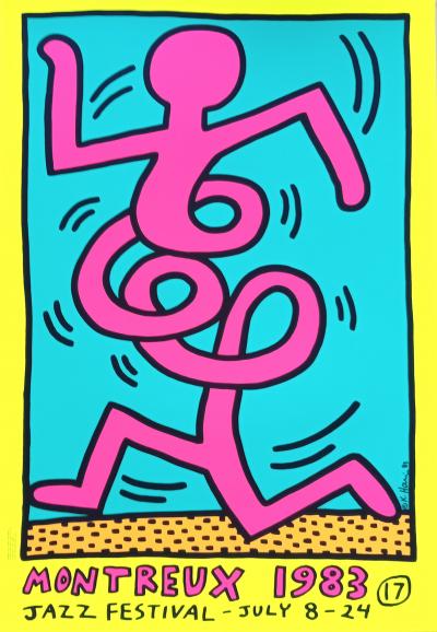 Keith HARING - Festival de Jazz de Montreux - Affiche 2