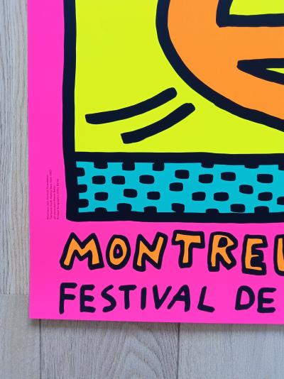 Keith HARING - Festival de Jazz de Montreux Orange, 1983 - Affiche 2