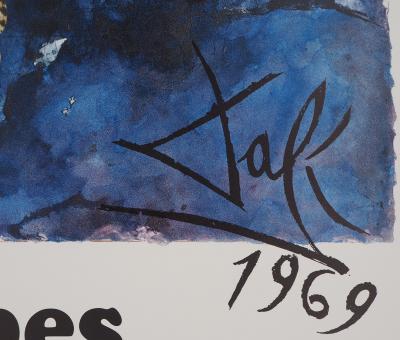 Salvador DALI - Les Alpes, SNCF (Suite Papillon) - Lithographie originale signée 2
