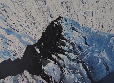 Salvador DALI : Alpes - Lithographie originale signée, SNCF Grand Modèle 2