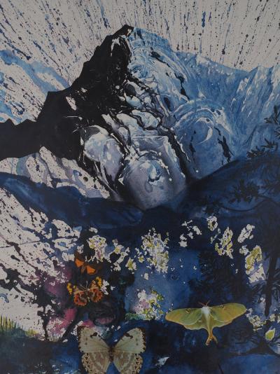 Salvador DALI : Alpes - Lithographie originale signée, SNCF Grand Modèle 2