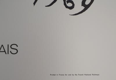 Salvador DALI : Alpes - Lithographie originale signée, SNCF Grand Modèle 2