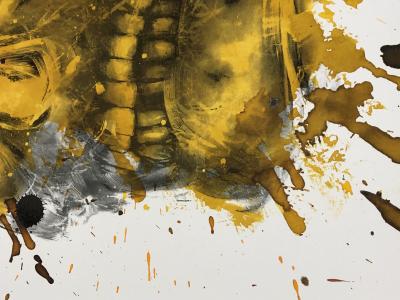 Philippe PASQUA - Vanité, 2010 - Technique mixte sur papier 2