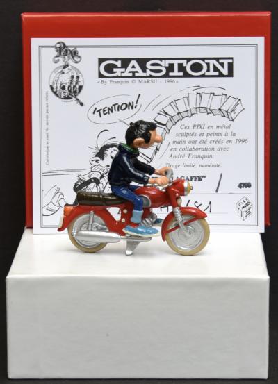 FRANQUIN - Pixi  - Gaston à moto - Figurine peinte à la main 2