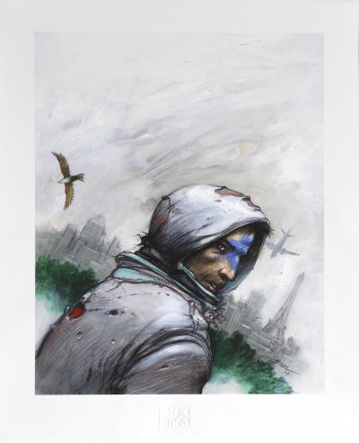 Enki Bilal - Bug I - Estampe pigmentaire numérotée et non signée